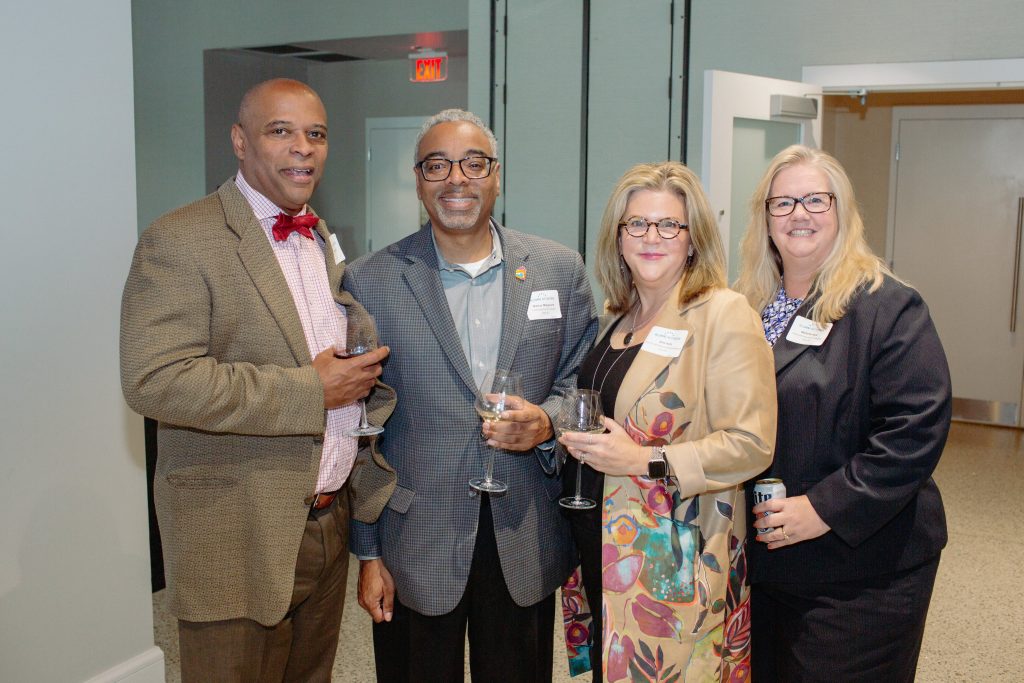 Group of people at awards ceremony