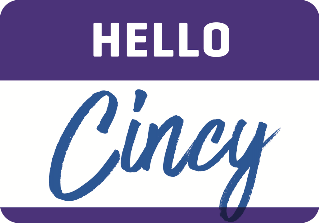 Hello cincy nametag