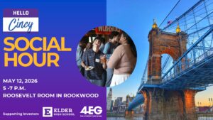 May 2026 Hello Cincy Social Hour Event Graphic