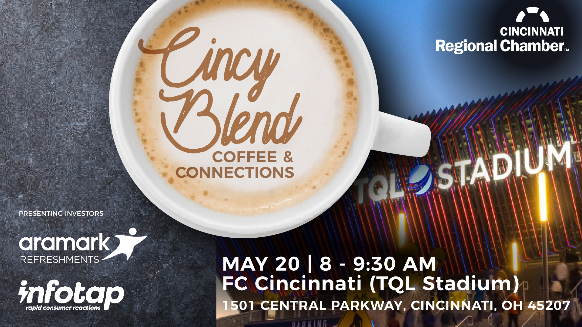 Cincy Blend May Event Graphic