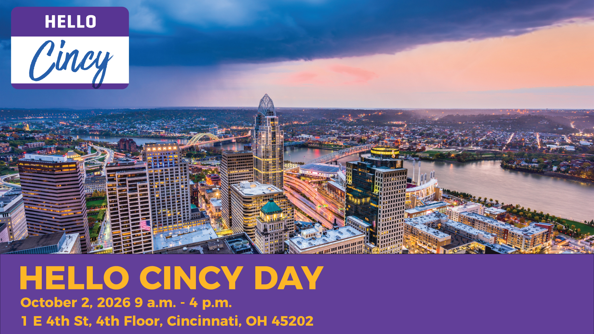 Hello Cincy Day October Master Graphic